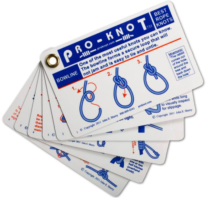 Knots, Canvaswork & Rigging, Pro-Knot Outdoor Knot Cards