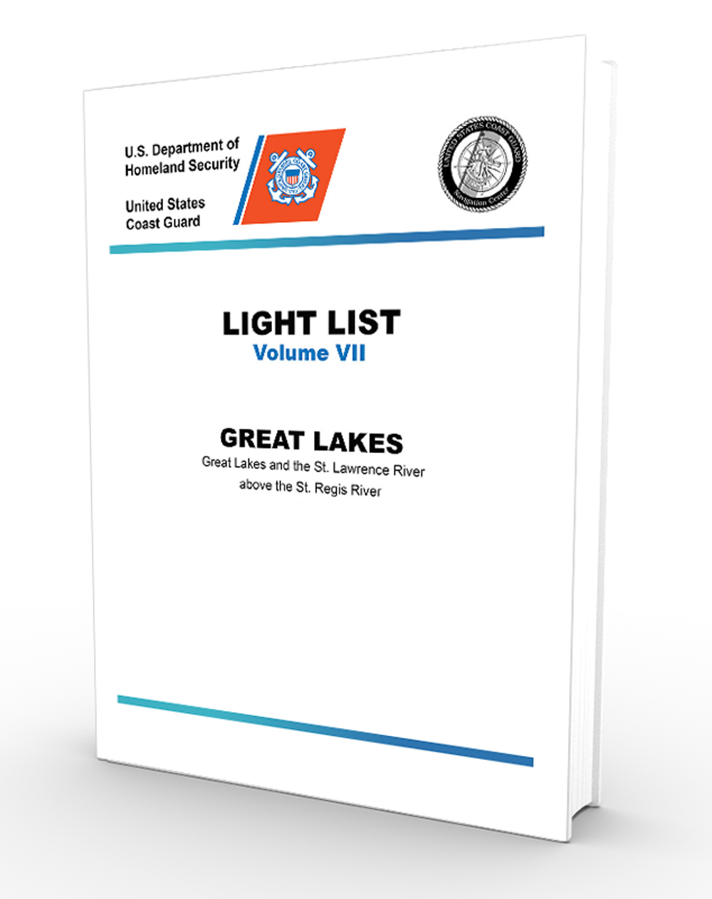 USCG Light Lists, USCG Light List VII 2022: Great Lakes Great Lakes and the St. Lawrence River above the St. Regis River