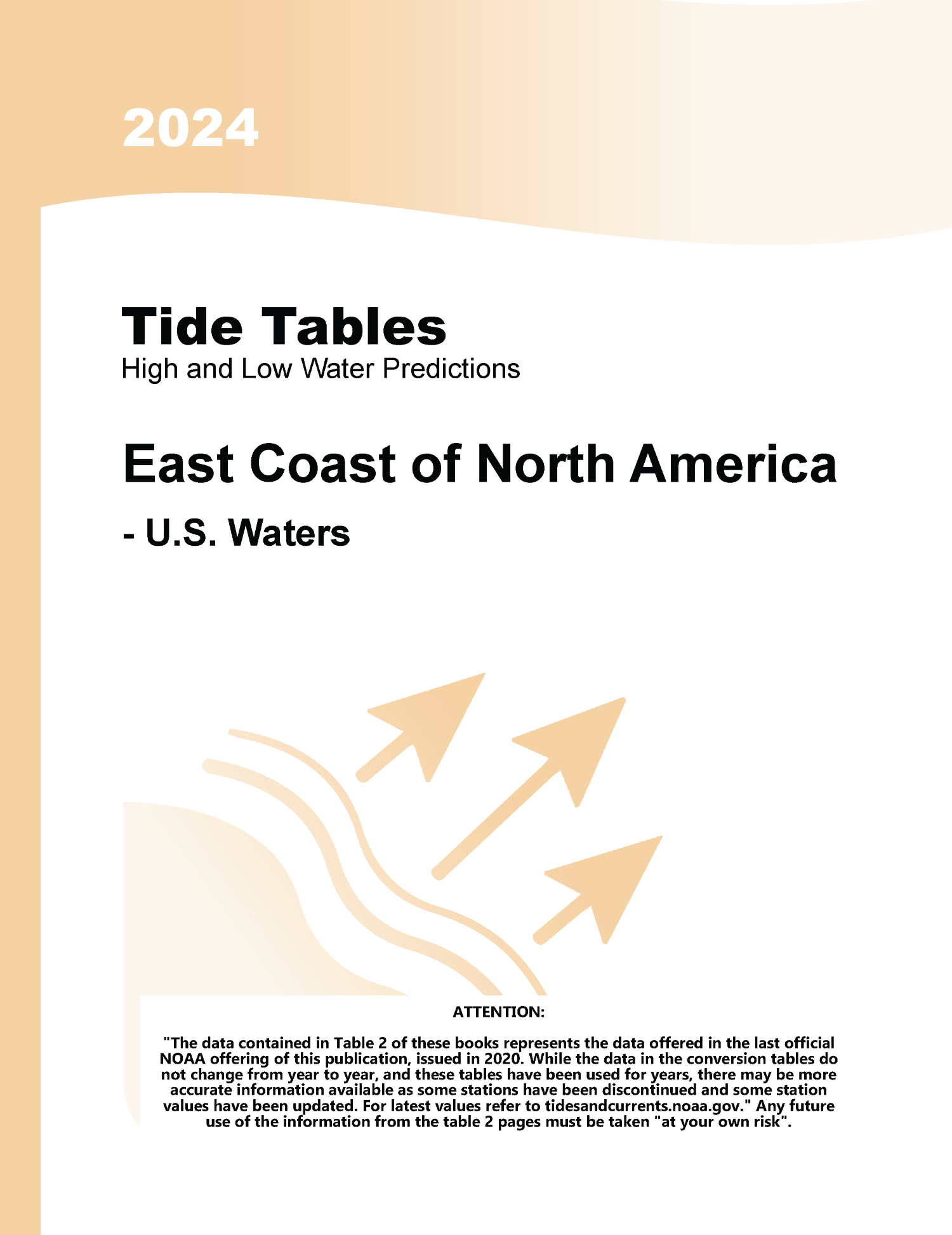 Nautical Publications Tide and Tidal Current Tables 2024 Tide