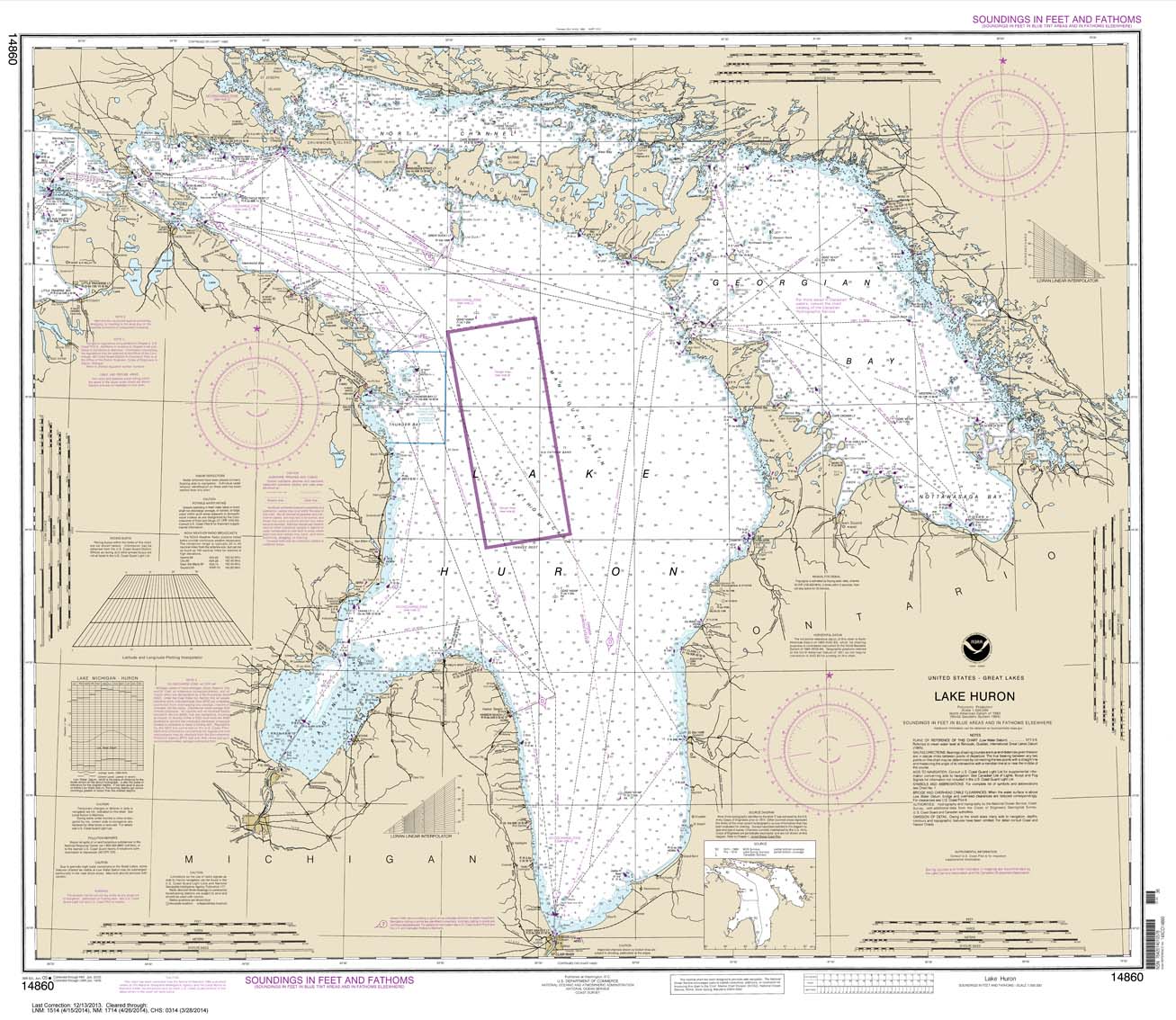 NOAA Chart 14860: Lake Huron