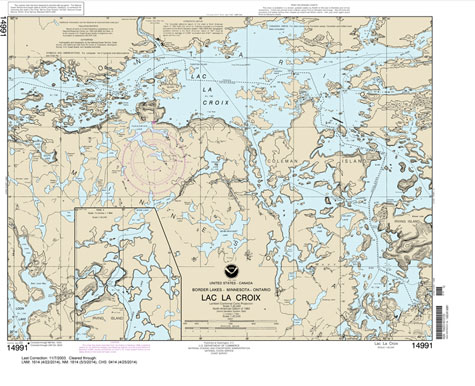 NOAA Chart 14991: Lac la Croix