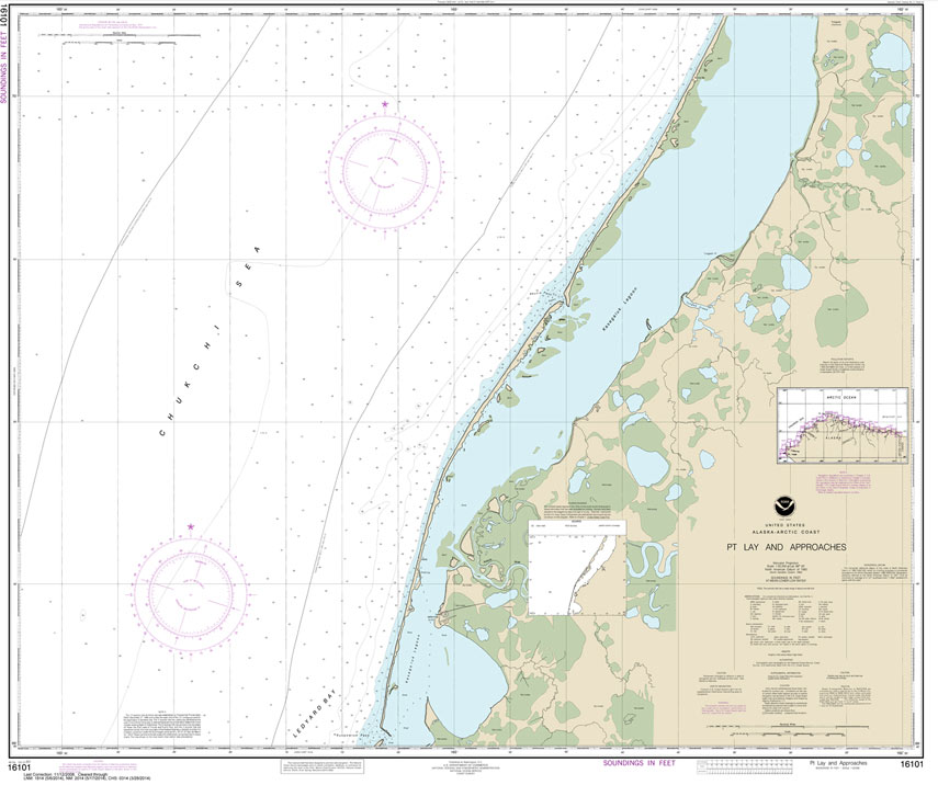 HISTORICAL NOAA Chart 16101: Pt. Lay and approaches