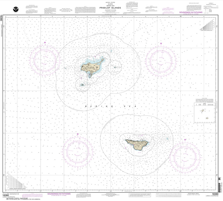 HISTORICAL NOAA Chart 16380: Pribilof Islands