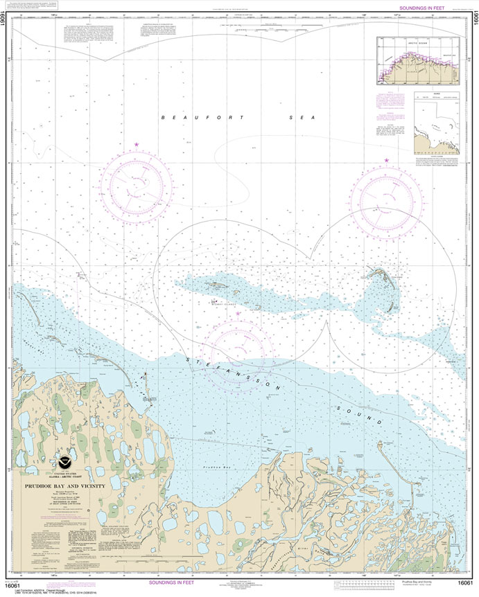 HISTORICAL NOAA Chart 16061: Prudhoe Bay and vicinity
