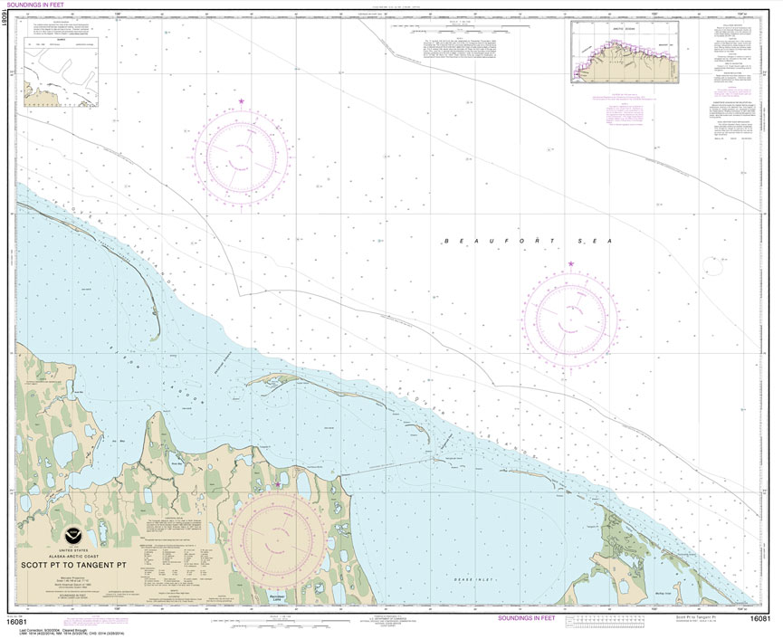 HISTORICAL NOAA Chart 16081: Scott Pt. to Tangent Pt.