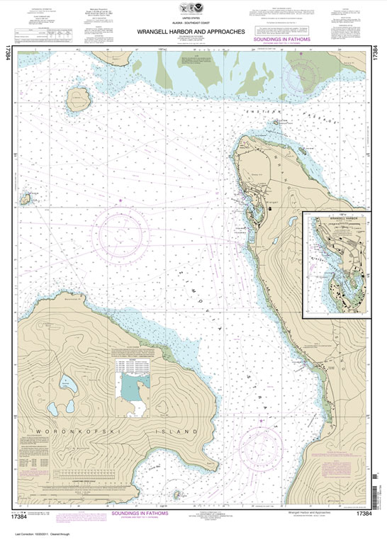 NOAA Chart 17384: Wrangell Harbor and approaches;Wrangell Harbor