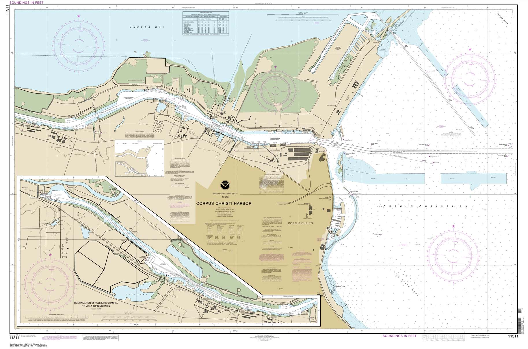 NOAA Chart 11311: Corpus Christi Harbor