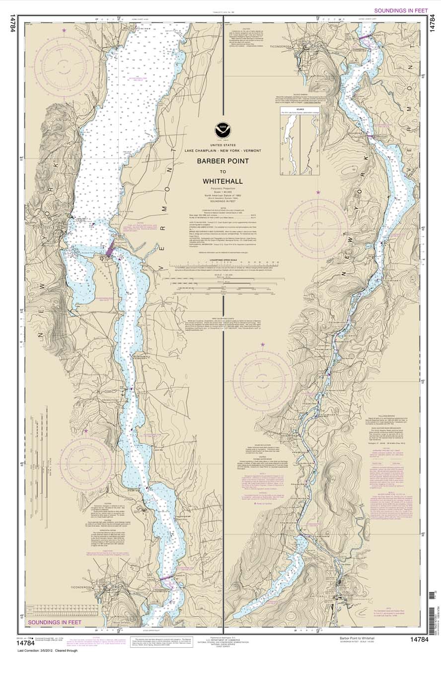 HISTORICAL NOAA Chart 14784: Barber Point to Whitehall