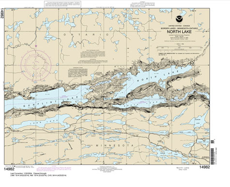 NOAA Chart 14982: North Lake