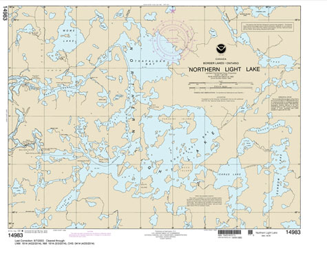 NOAA Chart 14983: Northern Light Lake