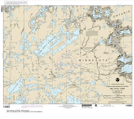 NOAA Chart 14984: Sea Gull Lake