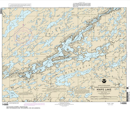 NOAA Chart 14986: Knife Lake