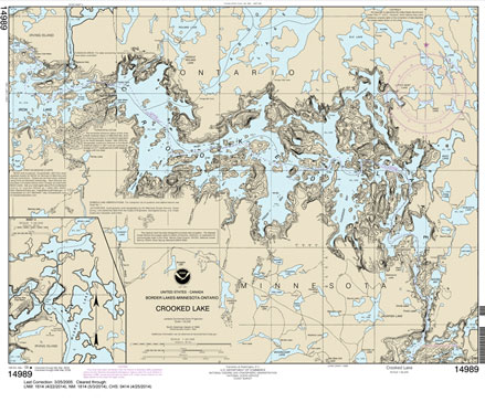 NOAA Chart 14989: Crooked Lake