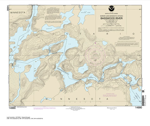 NOAA Chart 14990: Basswood River
