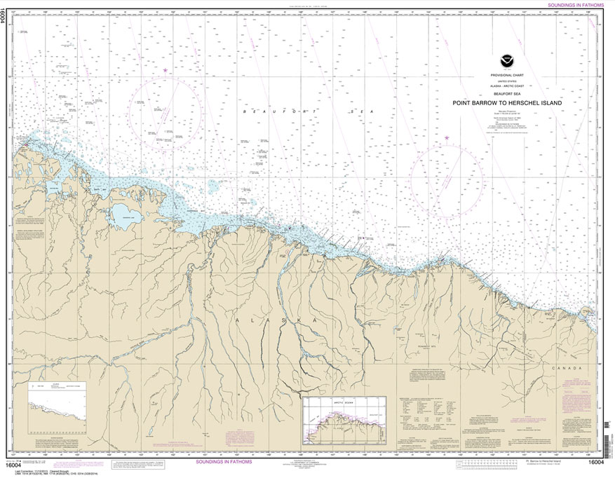 NOAA Chart 16004: Point Barrow to Herschel Island