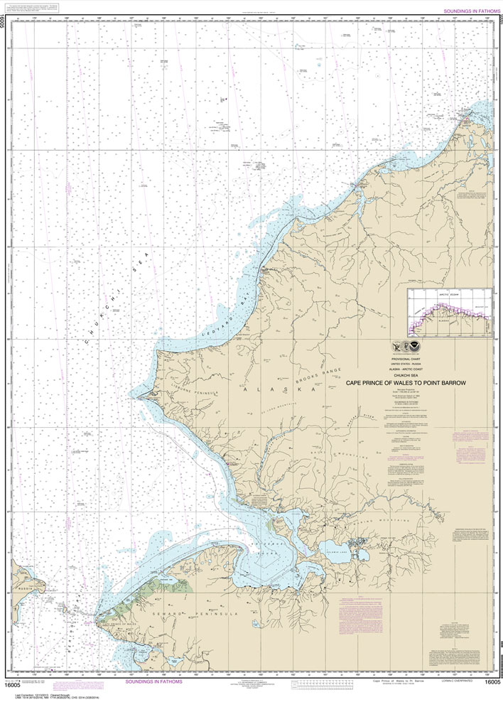 NOAA Chart 16005: Cape Prince of Wales to Pt. Barrow