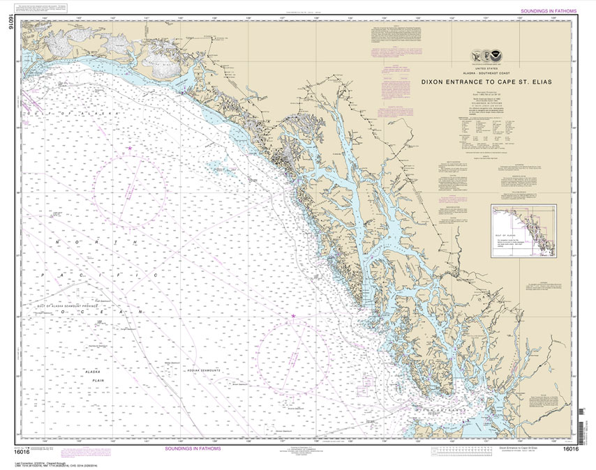 NOAA Chart 16016: Dixon Entrance to Cape St. Elias
