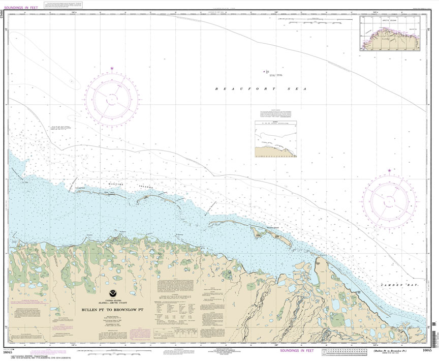 HISTORICAL NOAA Chart 16045: Bullen Pt. to Brownlow Pt.