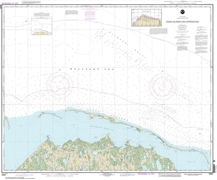 HISTORICAL NOAA Chart 16062: Jones Islands and approaches