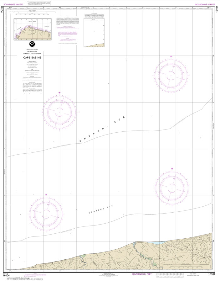 HISTORICAL NOAA Chart 16104: Cape Sabine