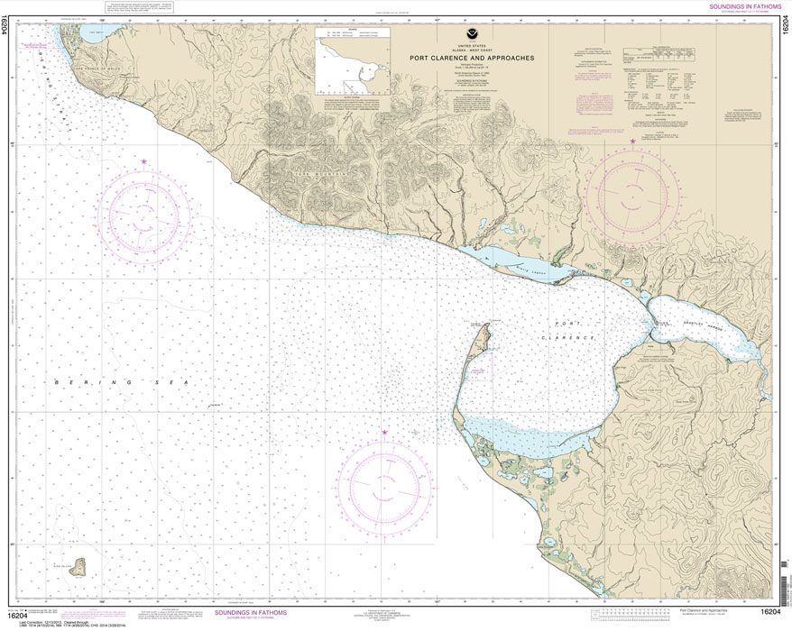 HISTORICAL NOAA Chart 16204: Port Clarence and approaches