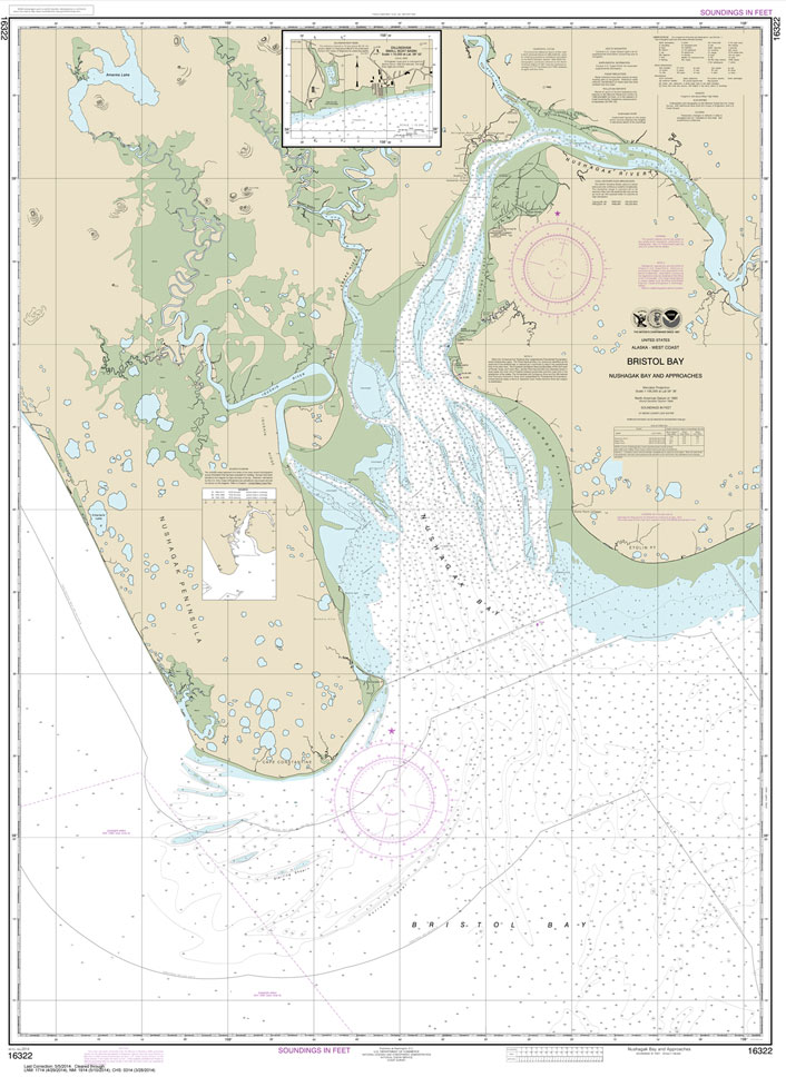 HISTORICAL NOAA Chart 16322: Bristol Bay-Nushagak B and approaches