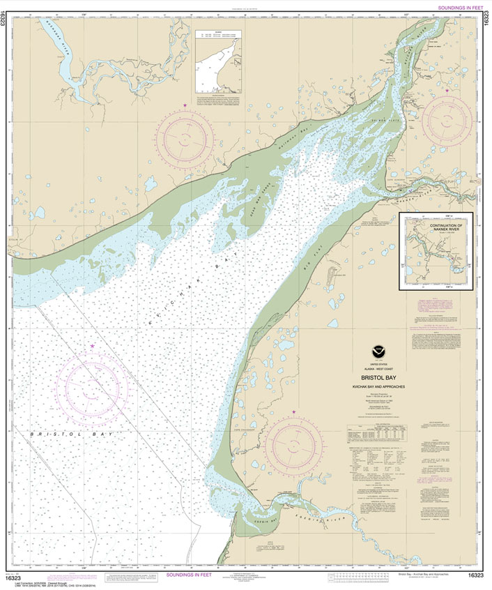HISTORICAL NOAA Chart 16323: Bristol Bay-Kvichak Bay and approaches