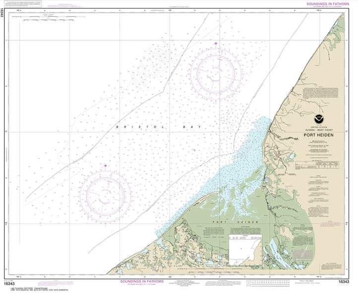 HISTORICAL NOAA Chart 16343: Port Heiden