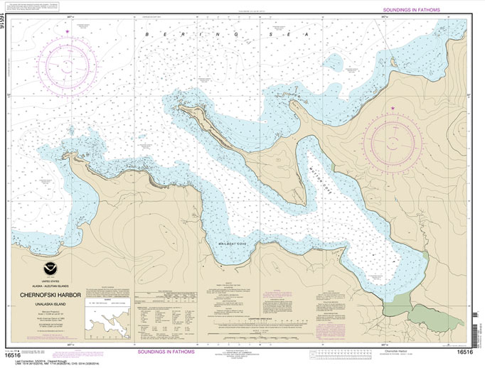 HISTORICAL NOAA Chart 16516: Chernofski Harbor