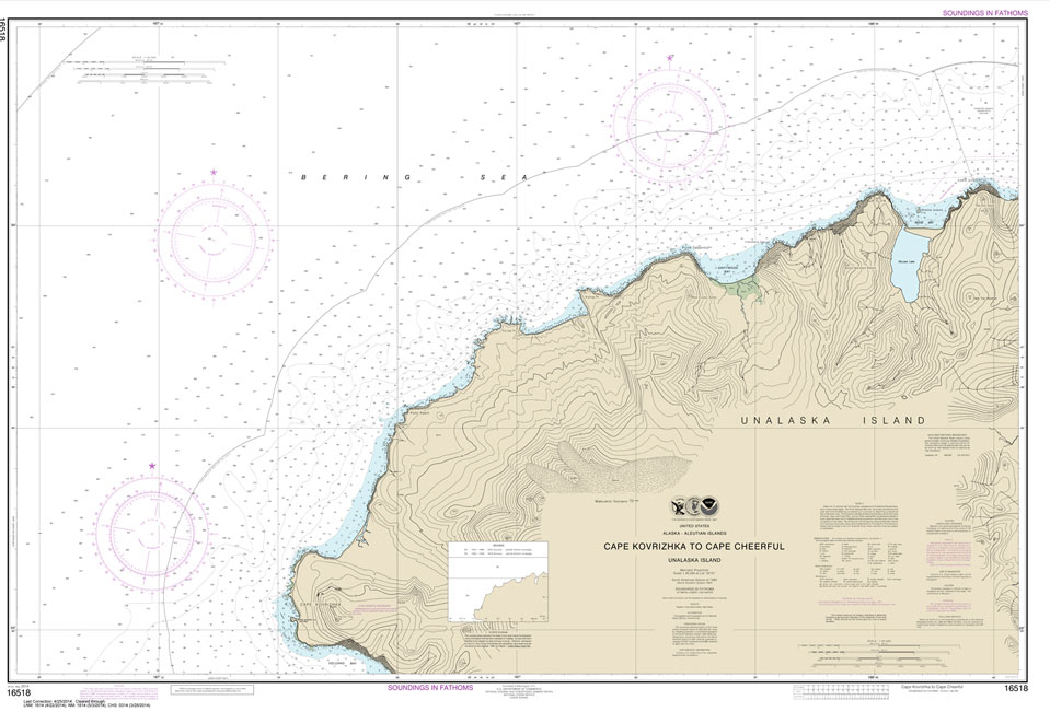 HISTORICAL NOAA Chart 16518: Cape Kavrizhka to Cape Cheerful