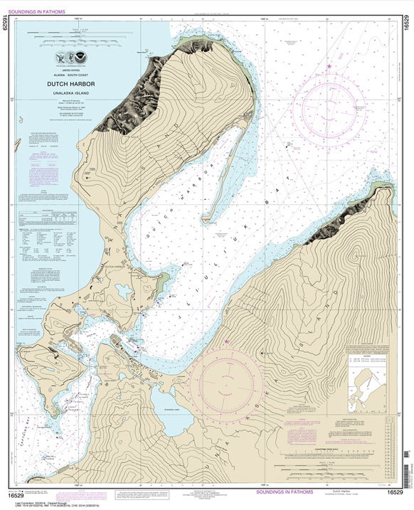 HISTORICAL NOAA Chart 16529: Dutch Harbor