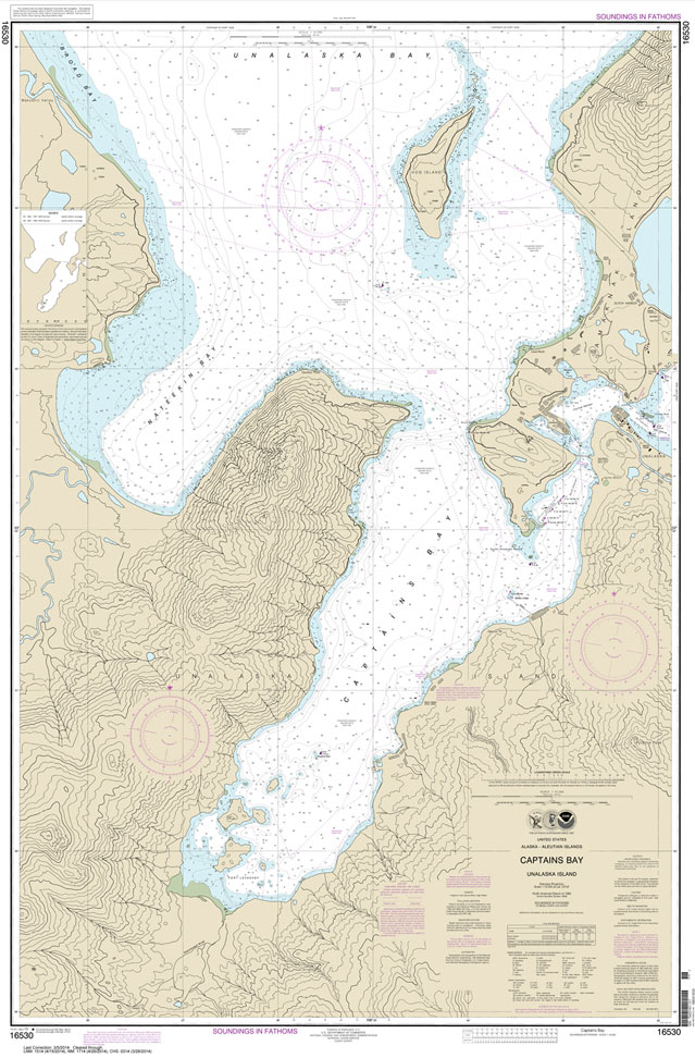 HISTORICAL NOAA Chart 16530: Captains Bay