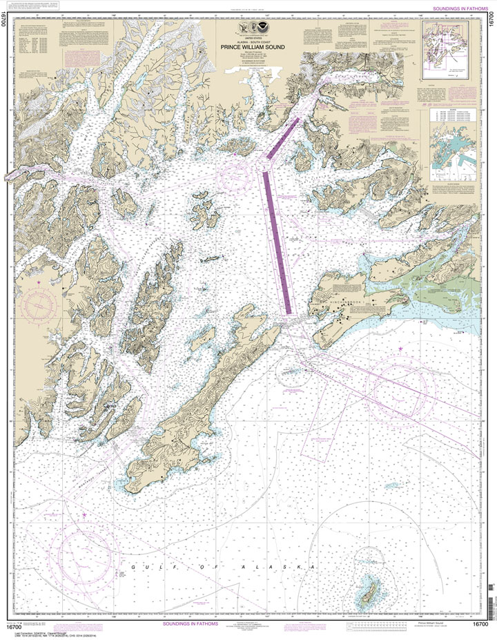 HISTORICAL NOAA Chart 16700: Prince William Sound