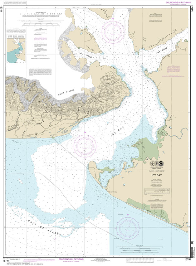 historical NOAA Chart 16741: Icy Bay