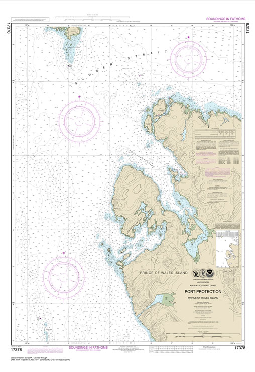 HISTORICAL NOAA Chart 17378: Port Protection: Prince of Wales Island