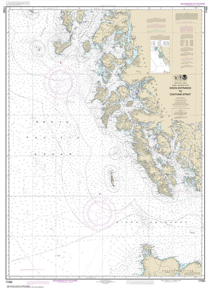 HISTORICAL NOAA Chart 17400: Dixon Entrance to Chatham Strait