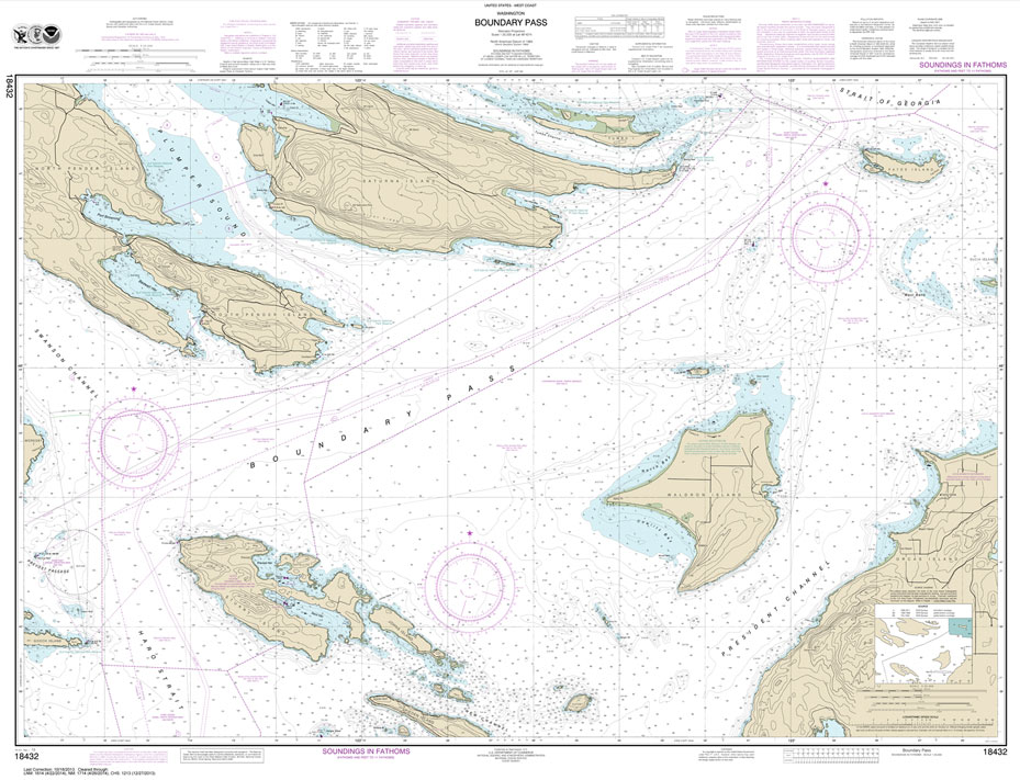 NOAA Chart 18432: Boundary Pass