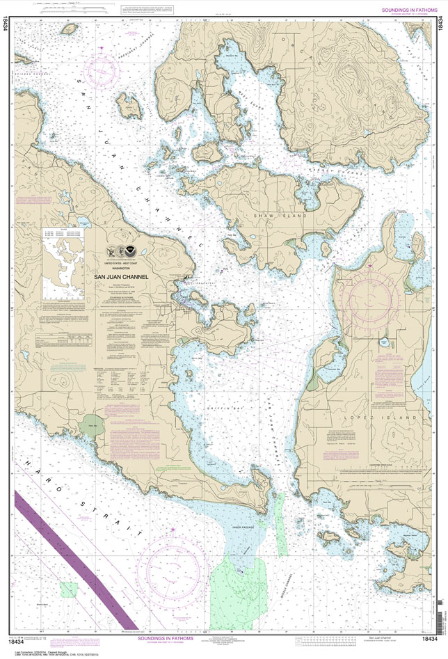 NOAA Chart 18434: San Juan Channel