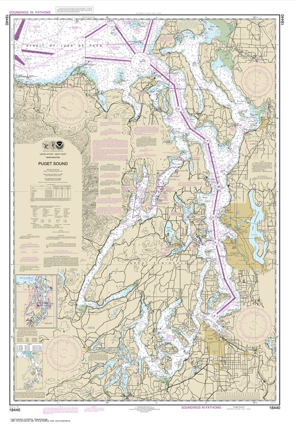 HISTORICAL NOAA Chart 18440: Puget Sound