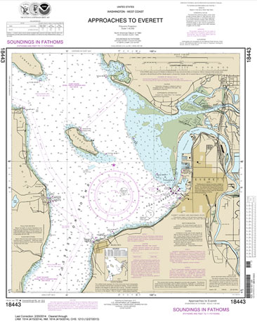 NOAA Chart 18443: Approaches to Everett