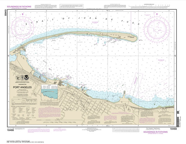 HISTORICAL NOAA Chart 18468: Port Angeles