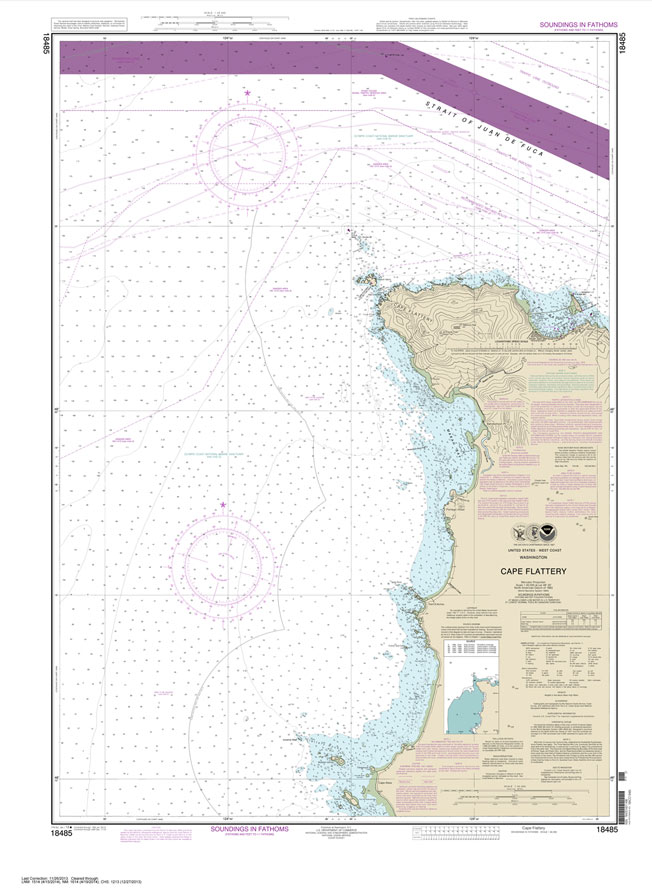 HISTORICAL NOAA Chart 18485: Cape Flattery