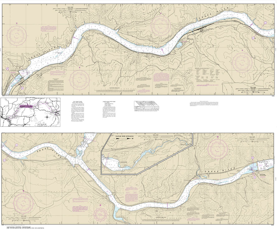 HISTORICAL NOAA Chart 18546: Snake River-Lake Herbert G. West