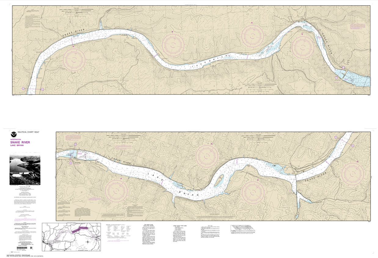 NOAA Chart 18547: Snake River-Lake Bryon