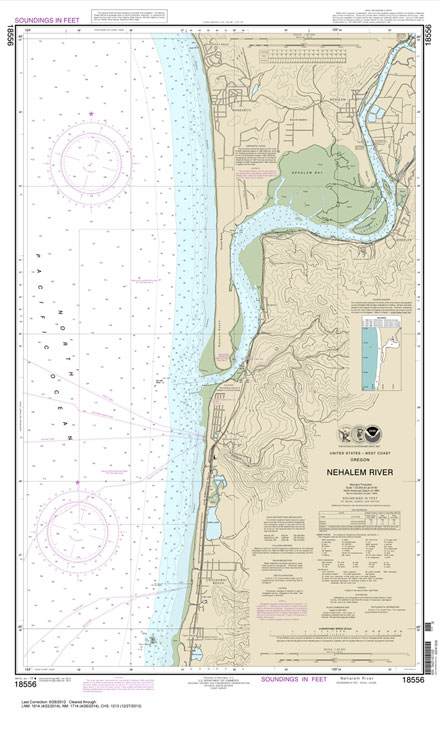HISTORICAL NOAA Chart 18556: Nehalem River