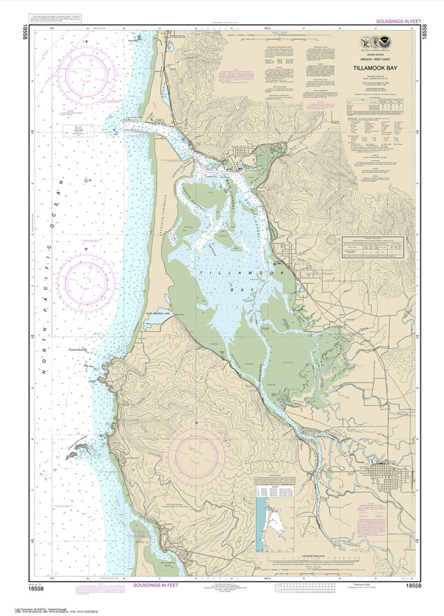 NOAA Chart 18558: Tillamook Bay