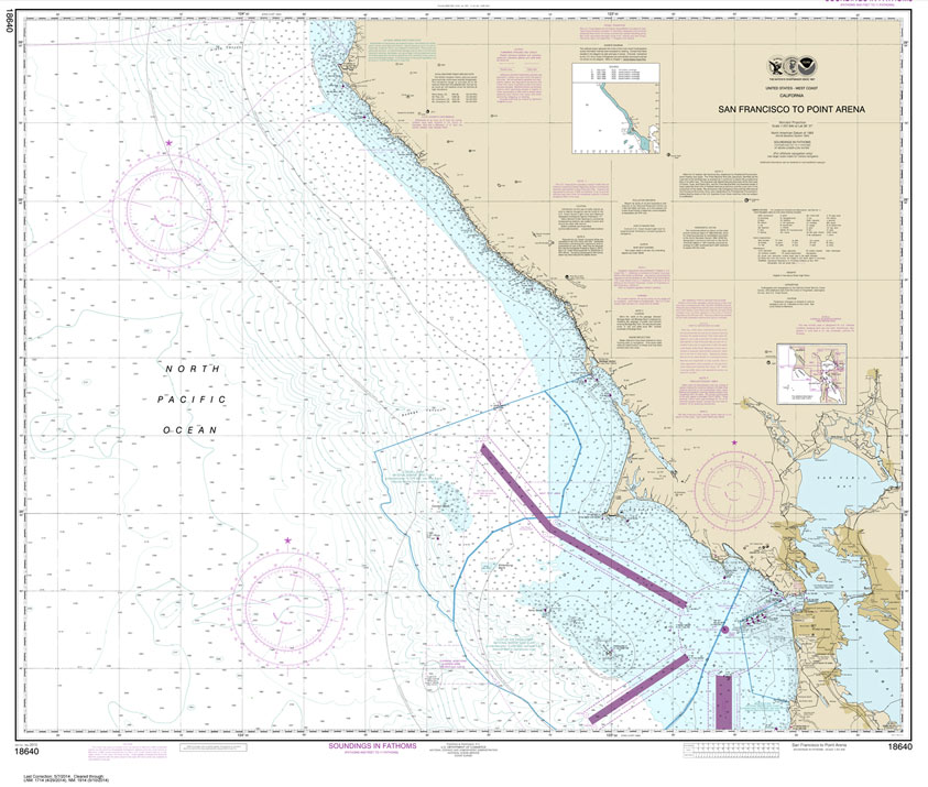 NOAA Chart 18640: San Francisco to Point Arena