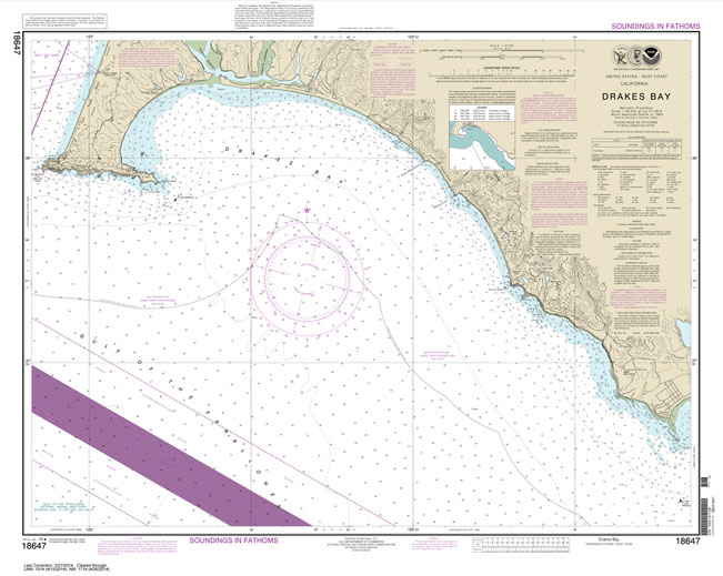 HISTORICAL NOAA Chart 18647: Drakes Bay