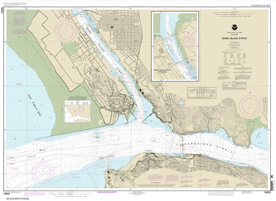 NOAA Chart 18655: Mare Island Strait