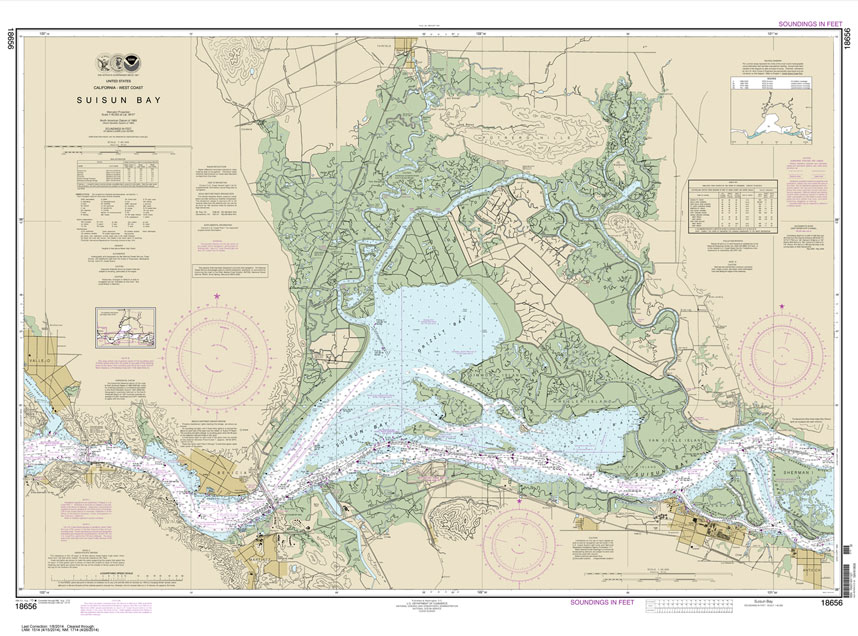 HISTORICAL NOAA Chart 18656: Suisun Bay